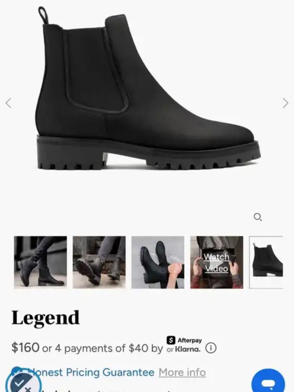 Thursday Boot Company Legend Black Chelsea Lug Boot